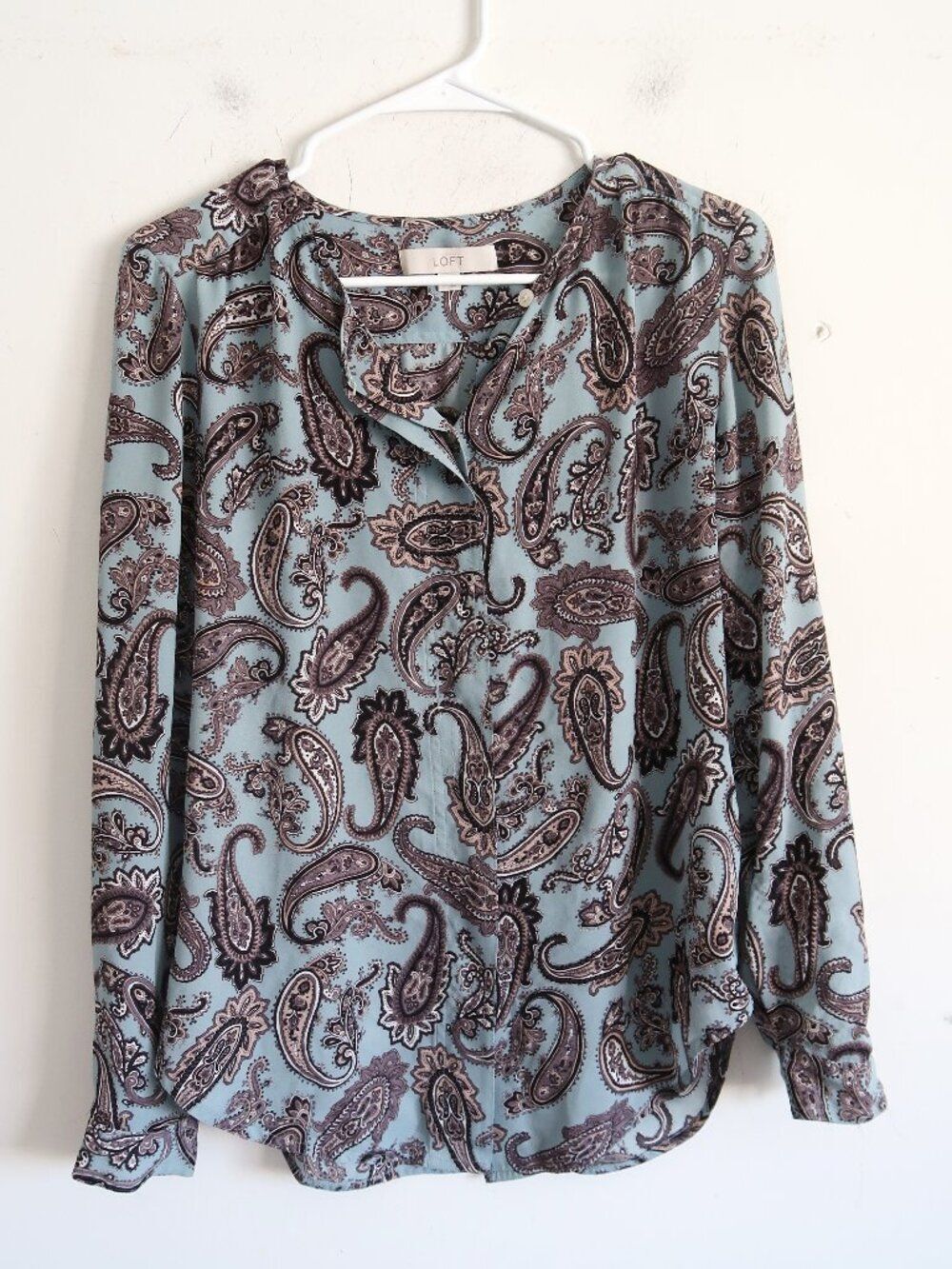 LOFT Paisley Blouse - Size Small